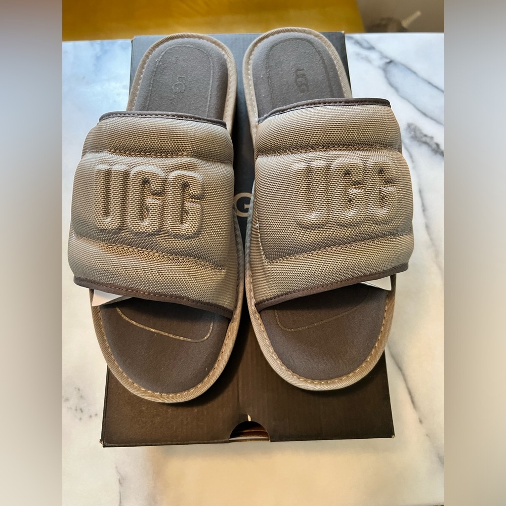 Mens UGG Dune Athletic Logo Slide.
